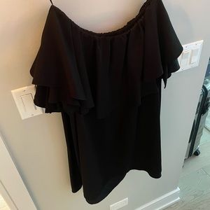 Black Off Shoulder Mini